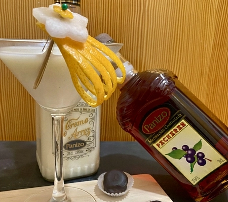 Arronizo con Choco Yemas de Santa Teresa y Pacharan Panizo