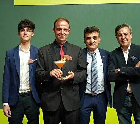 El cóctel Temere, del barman vasco Gorka Narciso Lerchundi, mejor cóctel de orujo de España