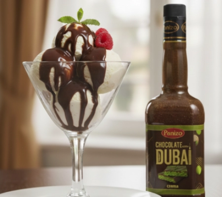 Helado con Crema de Chocolate Dubai Panizo