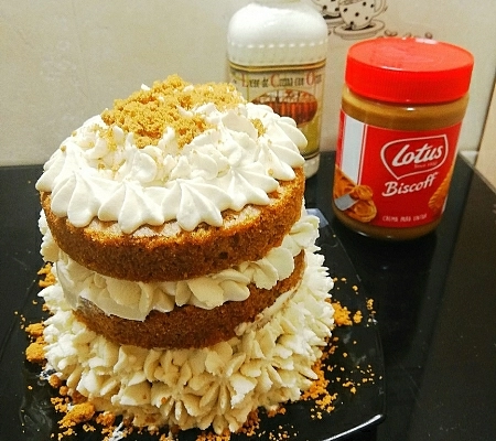tarta de galletas lotus y crema de orujo